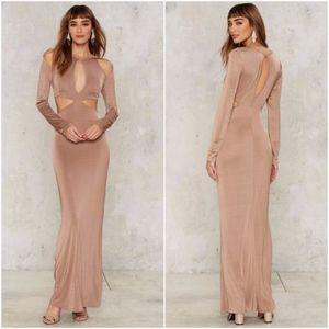 brown formal dress